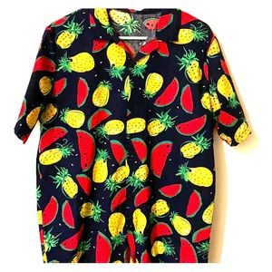 Men’s tropical button down shirt